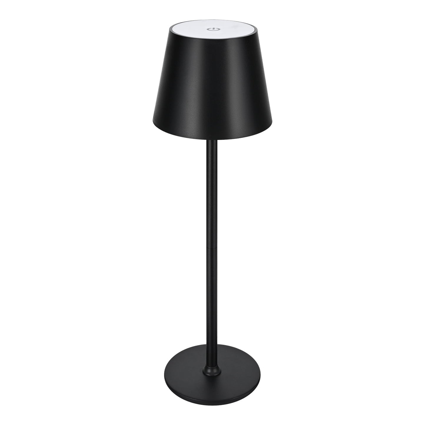 Ikfashoni Cordless Rechargeable 15" Table Lamps, 3 Levels Brightness Desk Lamp for Bedroom Office, Cream White