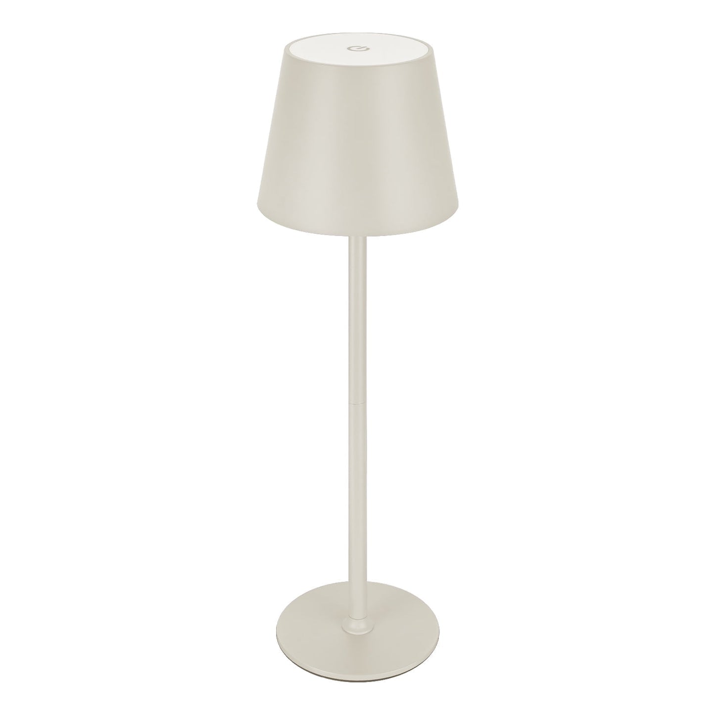 Ikfashoni Cordless Rechargeable 15" Table Lamps, 3 Levels Brightness Desk Lamp for Bedroom Office, Cream White