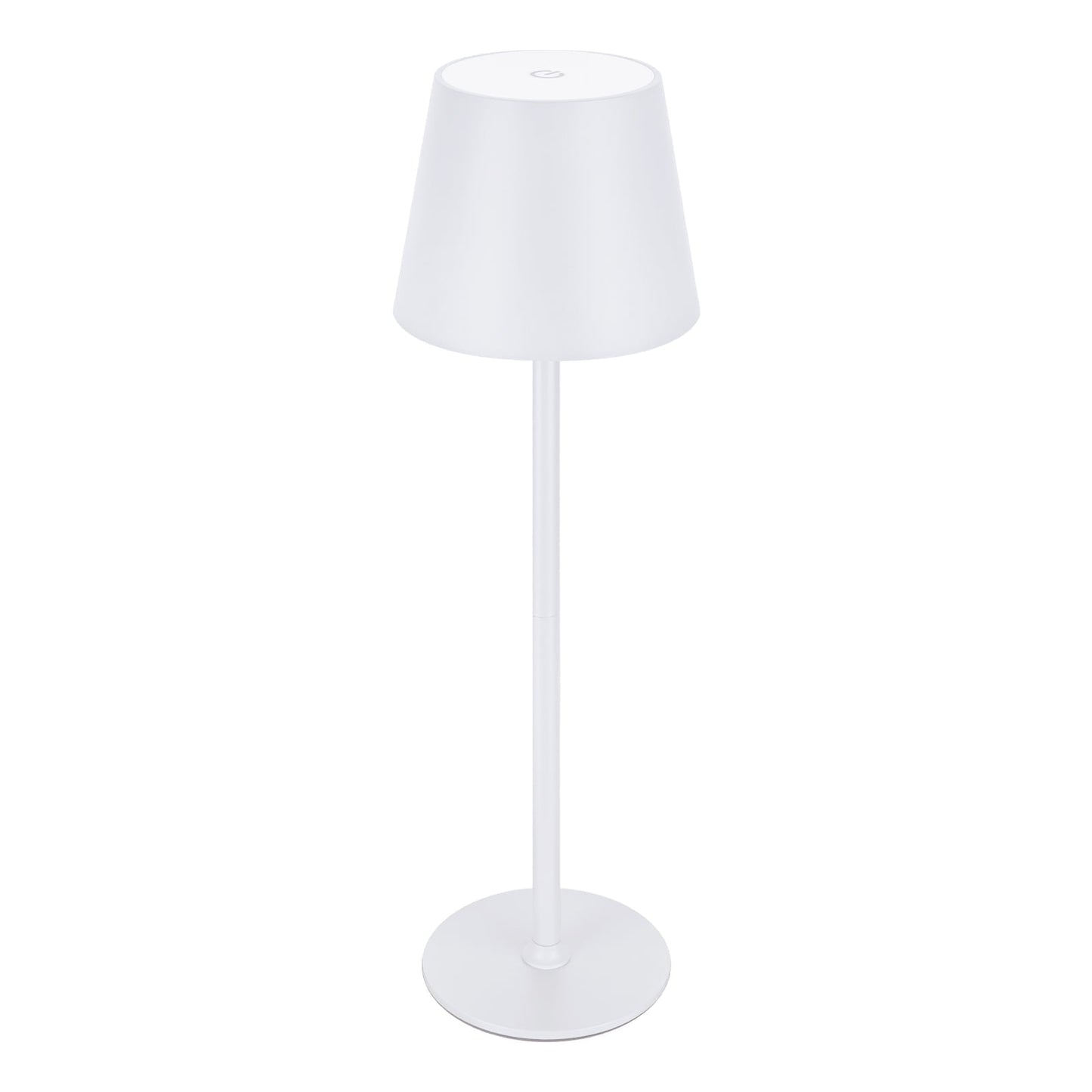 Ikfashoni Cordless Rechargeable 15" Table Lamps, 3 Levels Brightness Desk Lamp for Bedroom Office, Cream White