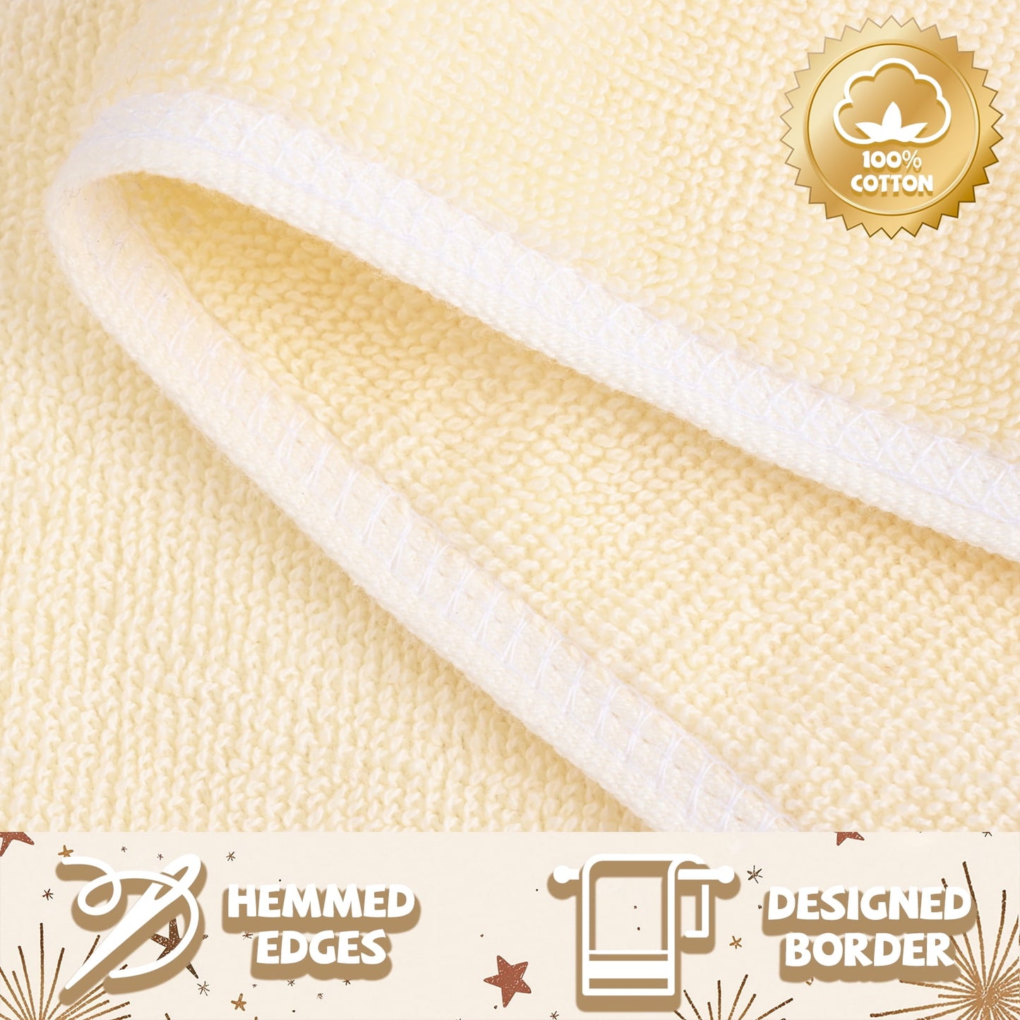 Ikfashoni 2 Pack Christmas Hand Towel for Bathroom, Embroidered Snowman White Scroll Cotton Towels