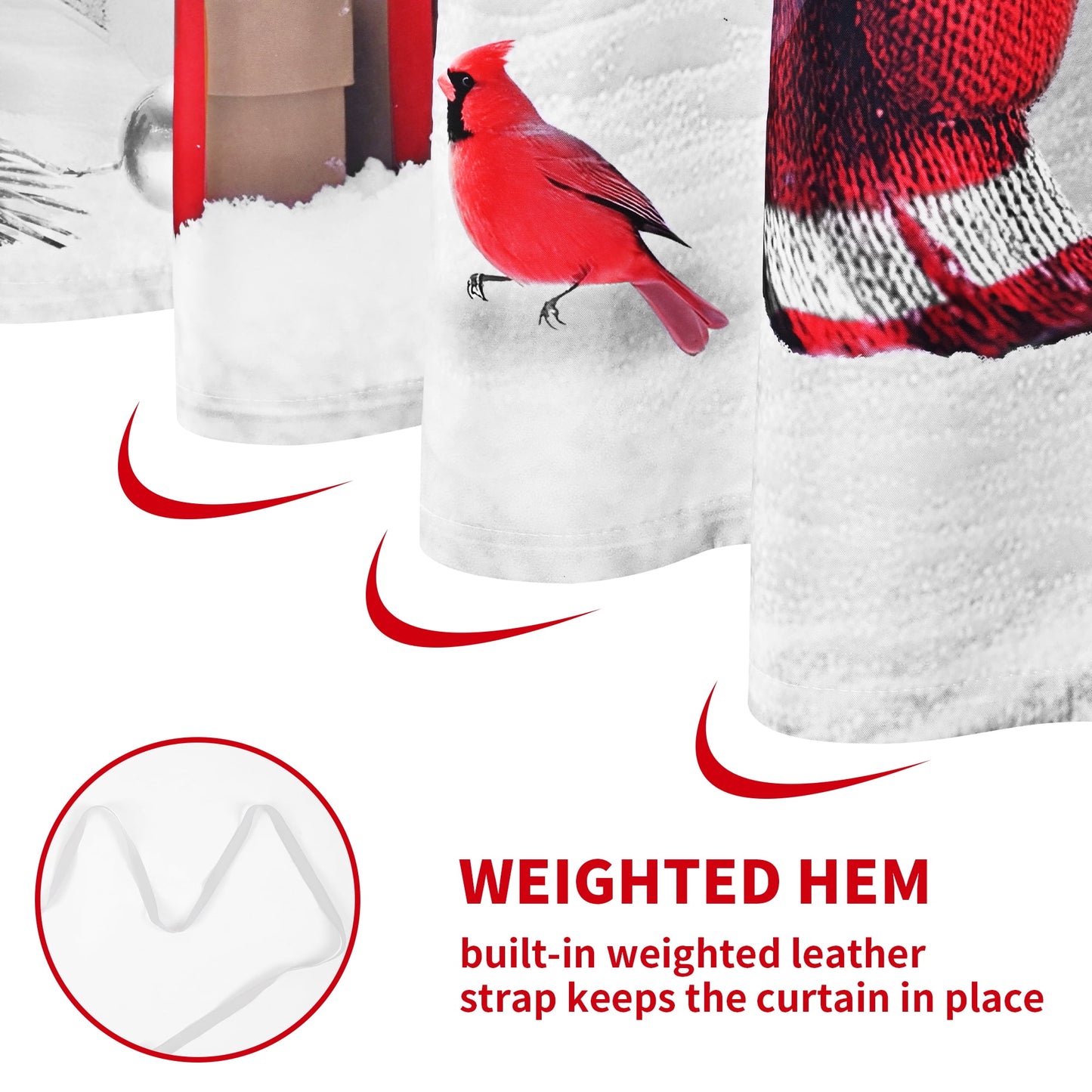Ikfashoni Christmas Shower Curtain with Hooks, Winter Snowman Waterproof Bathroom Curtains, 72"X72"